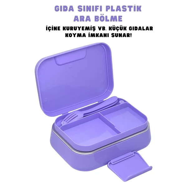 Wiggle Bento Kuromi 1030 Ml 2 Bölmeli Beslenme Kutusu - Görsel 3