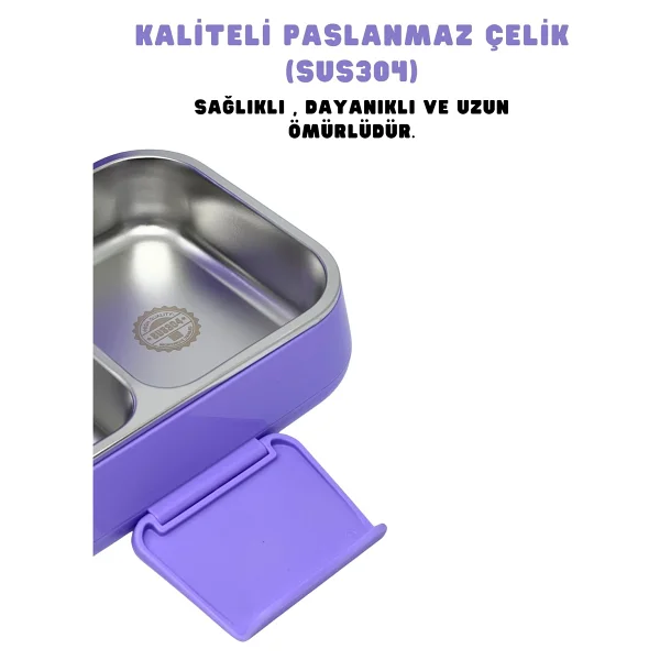 Wiggle Bento Kuromi 1030 Ml 2 Bölmeli Beslenme Kutusu - Görsel 4