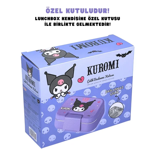 Wiggle Bento Kuromi 1030 Ml 2 Bölmeli Beslenme Kutusu - Görsel 5