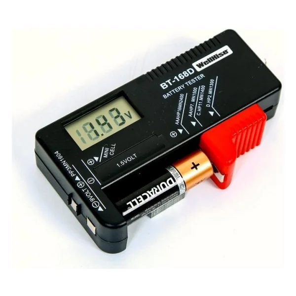 Wellhise BT-168d Lcd Dijital Pil Ölçüm Cihazı Test Cihazı - Görsel 2