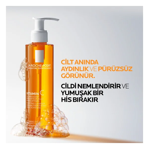 La Roche-Posay Vitamin C Işıltı Veren 200 Ml Yüz Temizleme Jeli - Görsel 10