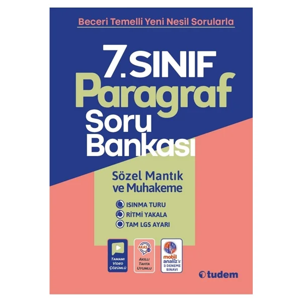 Tudem Yayınları 7. Sınıf Paragraf Soru Bankası - Görsel 3