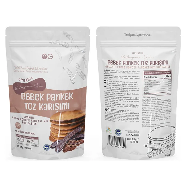 Og Natural Organik Keçiboynuzu Unlu Pankek Toz Karışımı 300 Gr - Görsel 2
