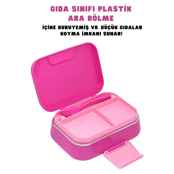 Wiggle Bento Barbie 1030 Ml 2 Bölmeli Beslenme Kutusu - Görsel 3
