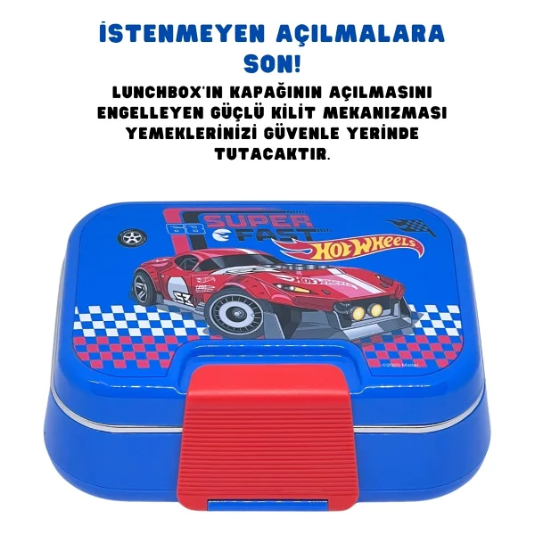 Wiggle Bento Hotwheels 1030 Ml 2 Bölmeli Beslenme Kutusu - Görsel 2