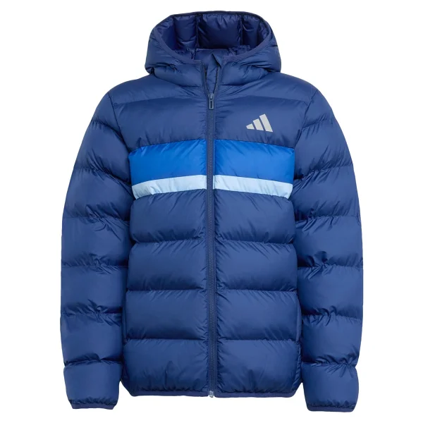 Adidas Synthetic Down Jw2453-Jl7431 Kapüşonlu Lacivert Çocuk Şişme Mont - Görsel 6
