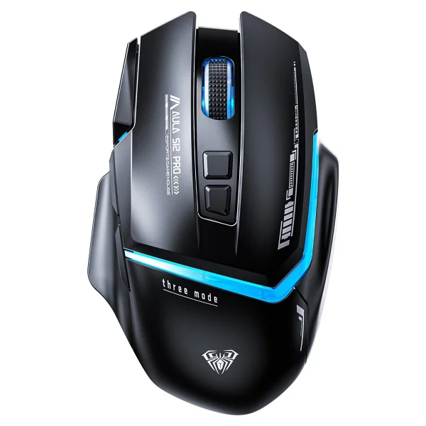 Aula S12 Pro Siyah Makrolu Ergonomik Optik Kablolu Oyuncu Mouse - Görsel 9