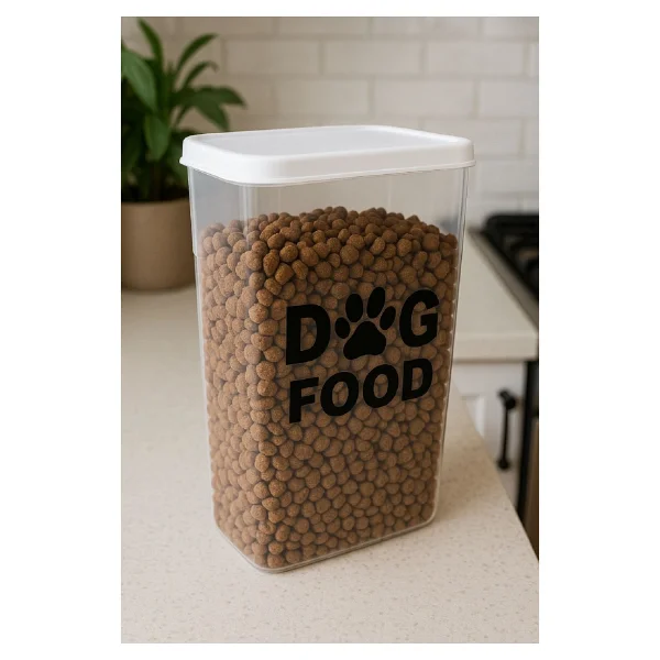 Deembro Köpek Maması Saklama Kabı 3,3 Litre ( 1,5 Kg ) Sızdırmaz Hava Almaz Köpek Mama Saklama Kabı Yeni - Görsel 5