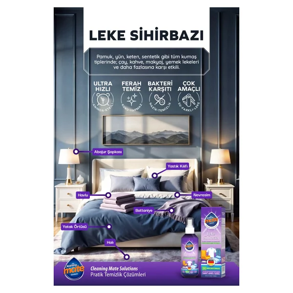 Cleaning Mate Solutions Leke Sihirbazı 200 Ml - Görsel 6