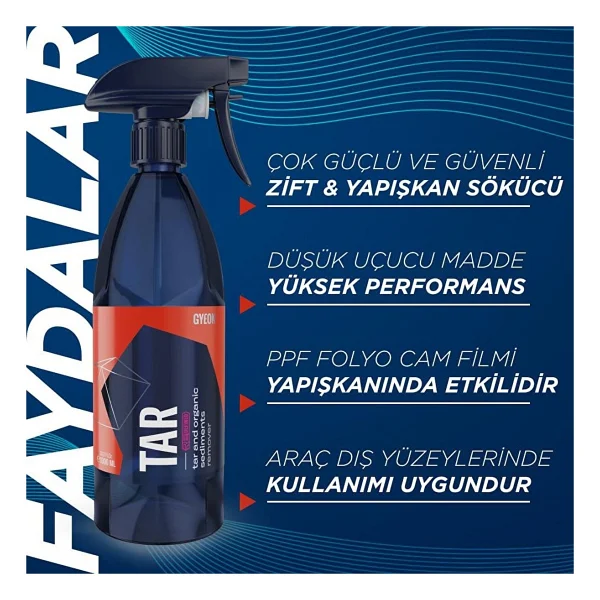 Gyeon Q2m Tar Redefıned Zift Katran Reçine Temizleyici Ve Yapışkan Sökücü - 1000 Ml - Görsel 2
