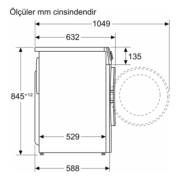 Bosch Wga242zxtr 9 Kg 1200 Devir Çamaşır Makinesi - Görsel 5