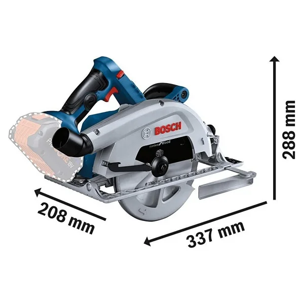 Bosch Gks 18v-68 C Aküsüz Daire Testere - Görsel 3