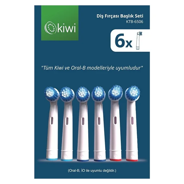 Kiwi Ktb-6506 6'lı Diş Fırçası Başlığı - Görsel 2