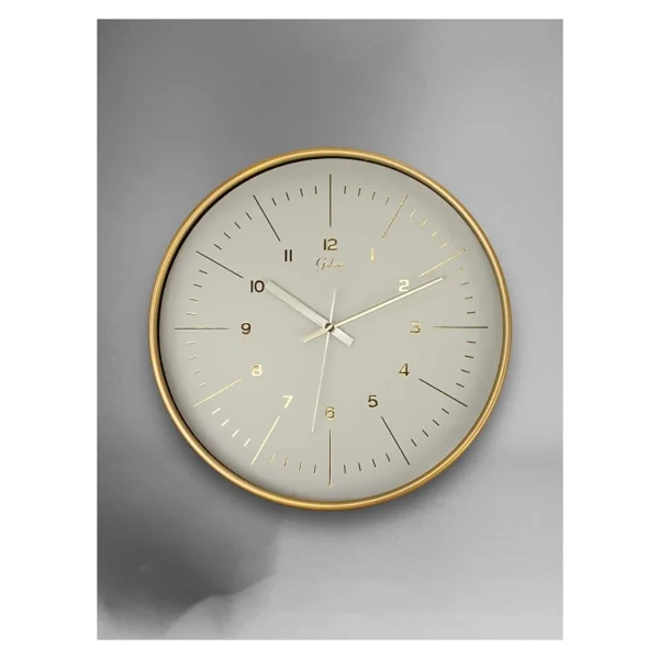 Galaxy D-218-A-11 Eskitme Kadran 30 Cm Sessiz Akar Duvar Saati Gold - Görsel 4