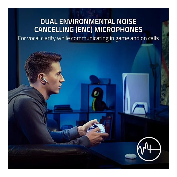 Razer Hammerhead Hyperspeed Rz12-03820300-R3g1 ANC TWS Kulak İçi Bluetooth Oyuncu Kulaklığı - Görsel 6