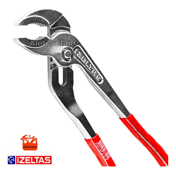 İzeltaş İzeltaş Fort Pense Ayarlı Papağan Anahtar 240mm Standart Boy Kırmızı - Görsel 4