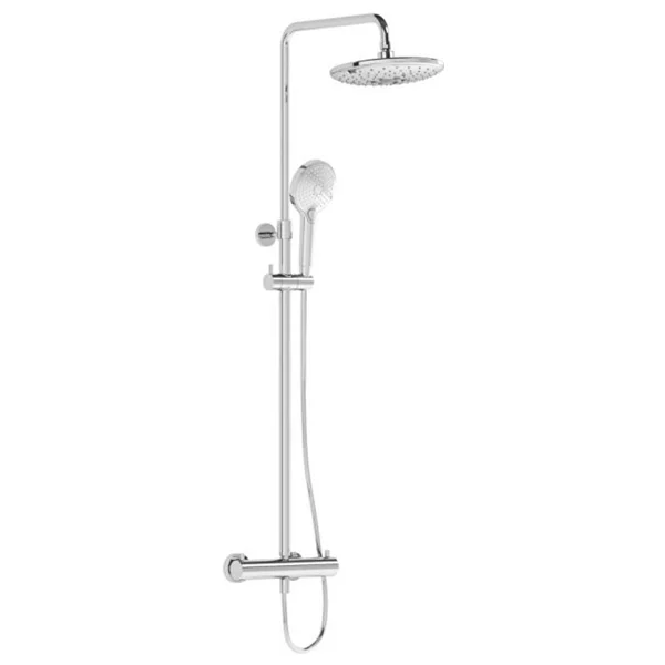 Vitra Aquaheat Bliss 240 A47205 2f Termostatik Krom Duş Sistemi - Görsel 3