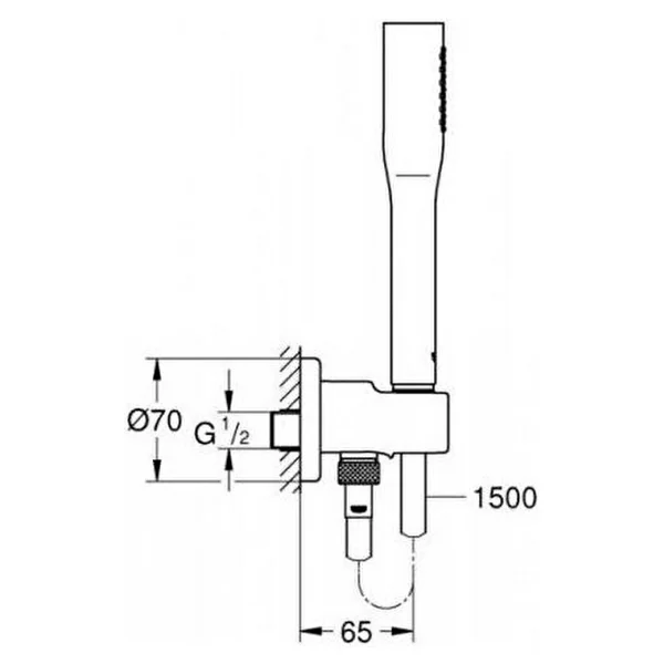 Grohe 26404000 Euphoria Cosmopolitan Stick Duş Seti - Görsel 2