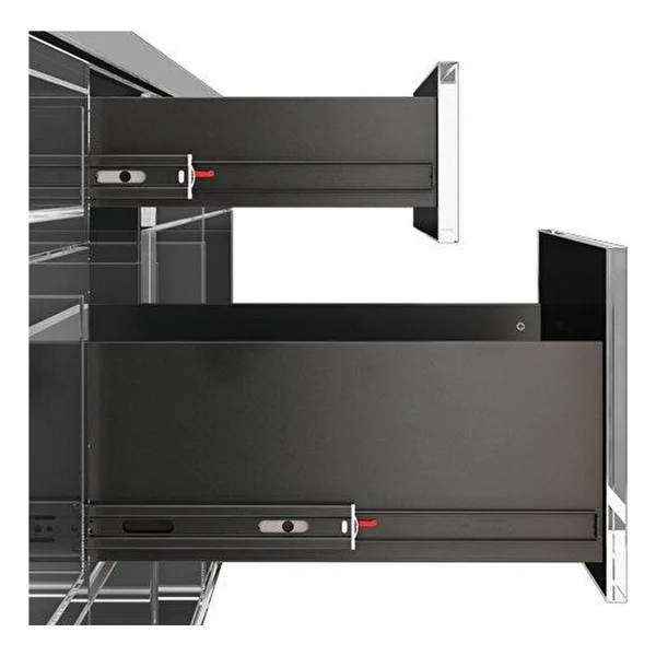 Galvanizli Teleskopik Çekmece Rayı 43x350 - Görsel 4