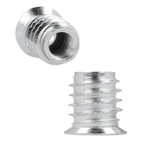 Metal Düz Dişli Dübel Ahşap Dübeli M8 10x15 Diş Çinko Mobilya Bağlantı Ünite Birleştirme (25 Adet) - Görsel 6