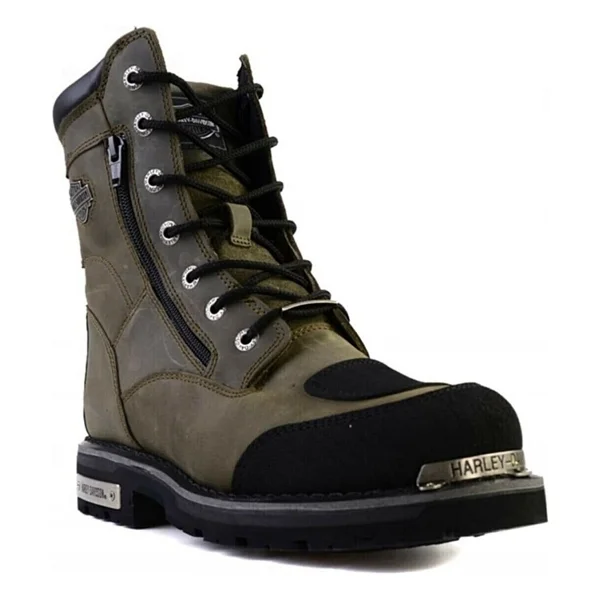 Harley Davidson Riddick 025m100552- O05-08 Haki Erkek Deri Bot - Görsel 2