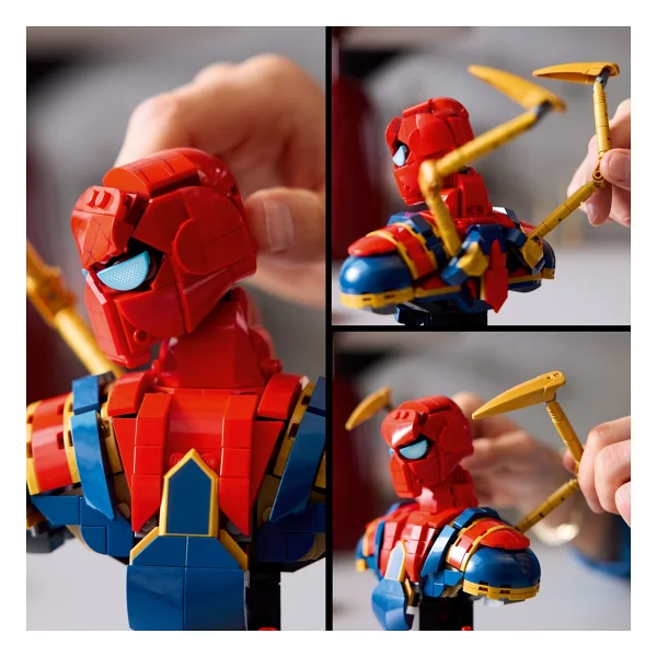 Lego 76326 Iron Örümcek Adam Büstü - Görsel 7