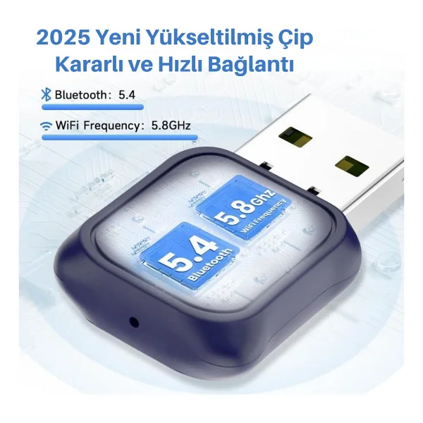 Carlinkit Mini Ultra 2025 Kablosuz Carplay & Android Auto Adaptörü Kablolu Sistemi Kablosuza Çevir Tüm Telefonlar İle Uyumlu - Görsel 6
