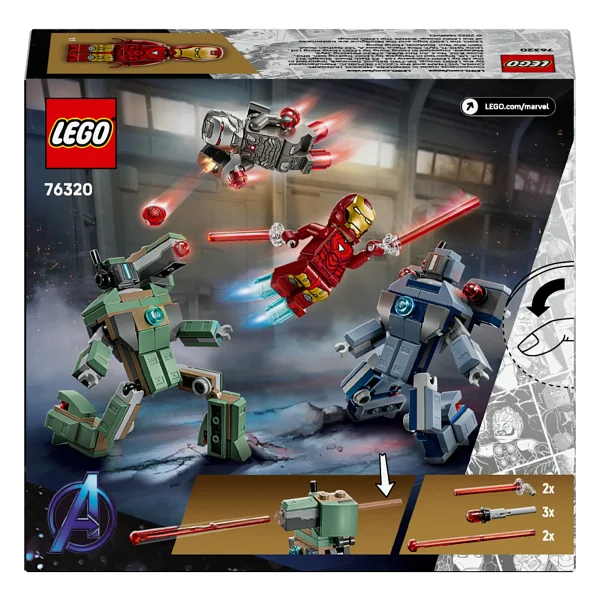 Lego 76320 Marvel Iron Man Ve War Machine Hammer İnsansız Hava Araçlarına Karşı - Görsel 4