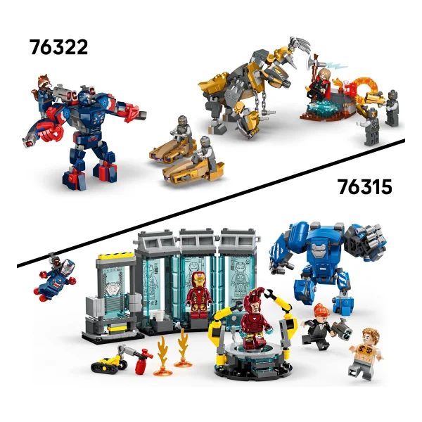 Lego 76320 Marvel Iron Man Ve War Machine Hammer İnsansız Hava Araçlarına Karşı - Görsel 10