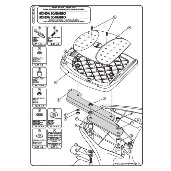 Givi E730 Aprılıa Scarabeo 250-300-400-500 (06-16) Arka Çanta Tasiyici - Görsel 2