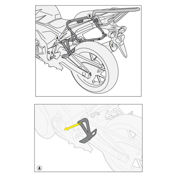 Givi Plx1119 Honda Cb 500f - Cbr 500r (13-15) Yan Çanta Taşıyıcı - Görsel 3