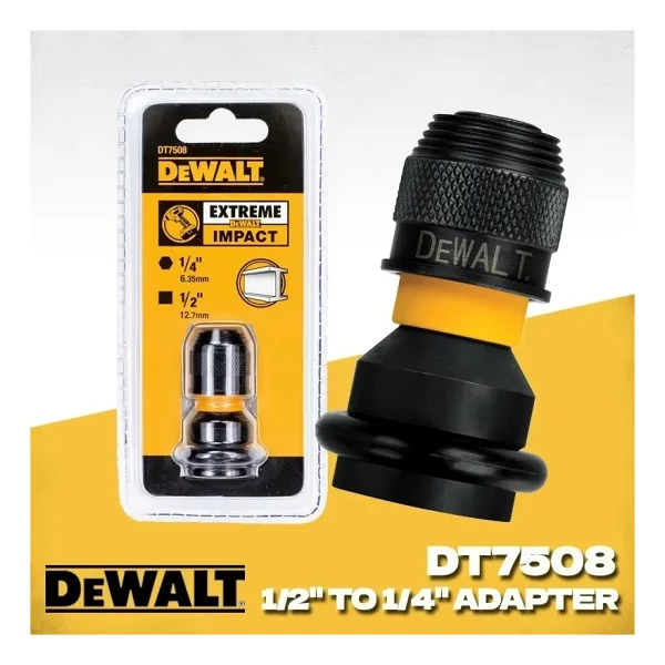 Dewalt Dt7508-Qz 1/4'' Hex İle 1/2'' Kare Darbeli Anahtar Adaptörü - Görsel 2