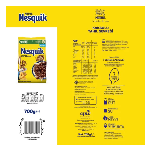 Nesquik Çikolatalı Mısır Gevreği 700 Gr - Görsel 5