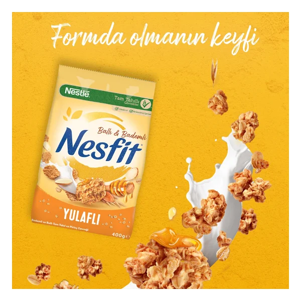 Nesfit Ballı Bademli Tahıl Gevreği 400 Gr - Görsel 2