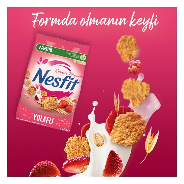 Nesfit Kırmızı Meyveli Kahvaltılık Gevrek 400 Gr - Görsel 2