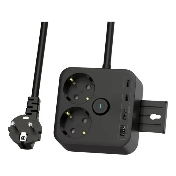 Fulltech Ftr-21 Anahtarlı Usb'li 2 M 2'li Akım Korumalı Priz - Görsel 2