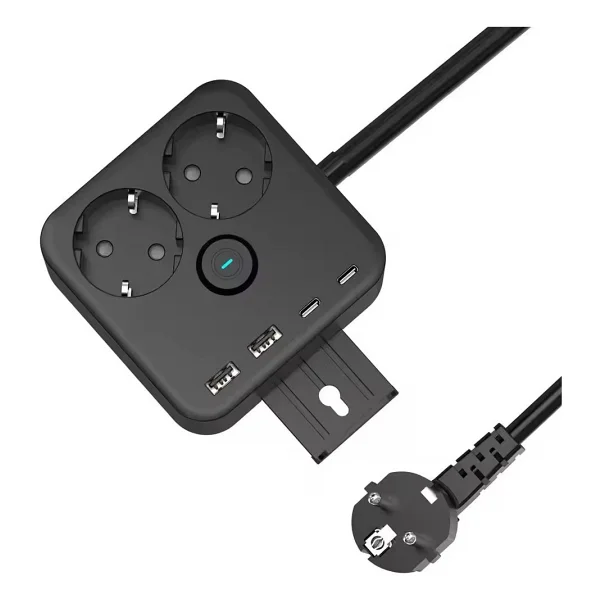 Fulltech Ftr-21 Anahtarlı Usb'li 2 M 2'li Akım Korumalı Priz - Görsel 4
