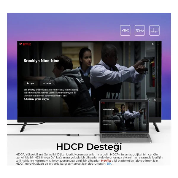 Bix Bx01hb Type-C To Hdmı Dönüştürücü - Görsel 3