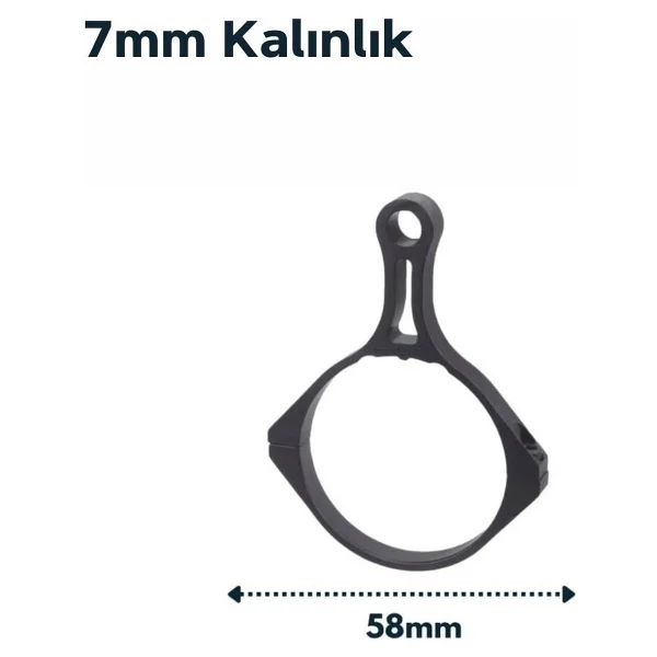 Vector Optics Universal 42-47mm Tüfek Dürbünü Montaj Halkası Scot-57ff - Görsel 2