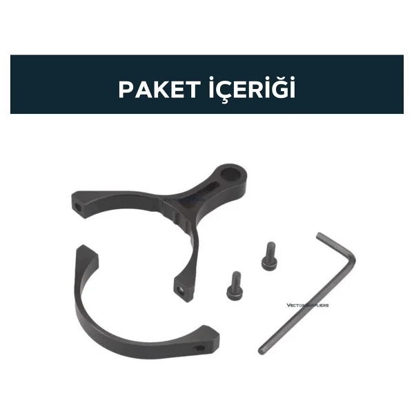 Vector Optics Universal 42-47mm Tüfek Dürbünü Montaj Halkası Scot-57ff - Görsel 5