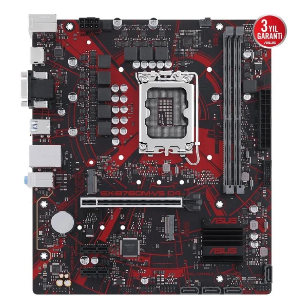 Asus Ex-B760m-V5 D4-Csm Intel Lga1700 DDR4 Micro Atx Anakart - Görsel 6