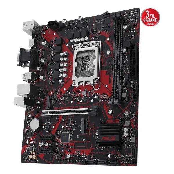 Asus Ex-B760m-V5 D4-Csm Intel Lga1700 DDR4 Micro Atx Anakart - Görsel 4
