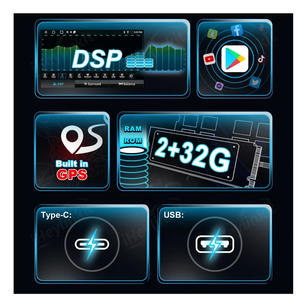 Getalink Yeni Nesil 3in1 Carplay AI Box Youtube,Netflix,GPS,Hareket Halinde Video İzleme - Siyah - Görsel 6