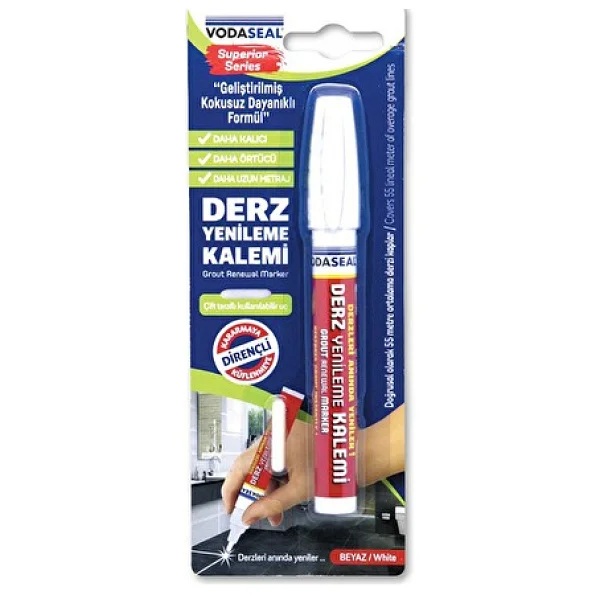 Vodaseal Derz Kalemi Seri Beyaz 1 Adet Yedek - Görsel 3
