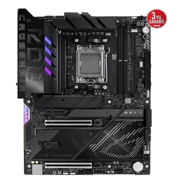 Asus Rog Crosshair X870e Apex AMD Am5 DDR5 Atx Anakart - Görsel 3