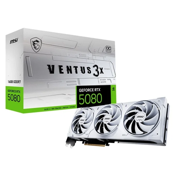Msı RTX 5080 16g Ventus 3x Oc White G5080-16v3cw 256 Bit Gddr7 16 GB Ekran Kartı - Görsel 6