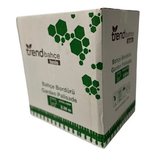 Trend Bahçe Plastik Çim Bordürü 2.3 Metre Çim Ayırıcı Yeşil - Görsel 6