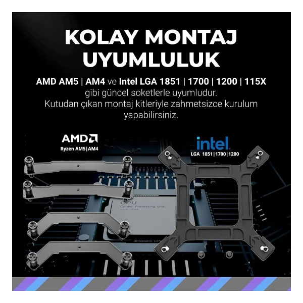 Cooler Master Masterliquid Ml360l Mlw-D36m-A18pz-Rw Beyaz Argb 360 Mm İşlemci Sıvı Soğutucu - Görsel 3