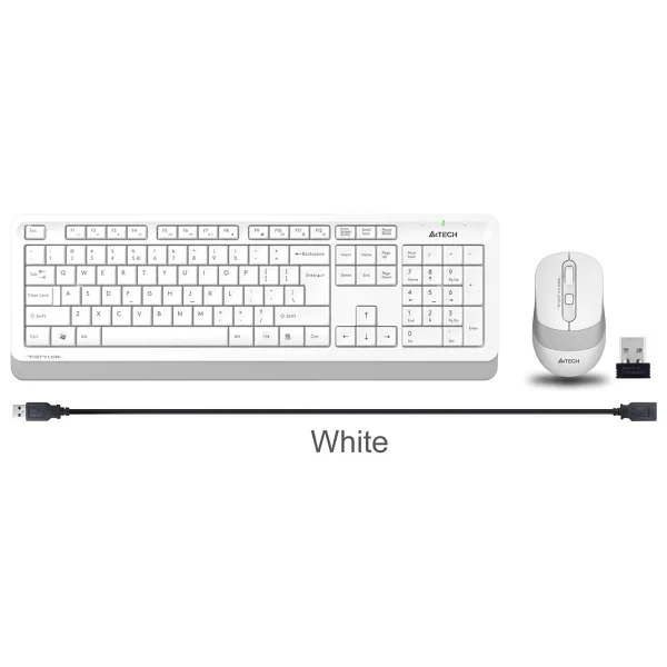 A4 Tech Fg1010 Beyaz Q Kablosuz Klavye Mouse Seti - Görsel 8