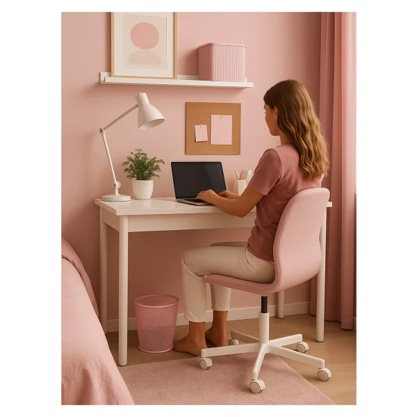 Need Tam Delikli Metal Fileli Toz Pembe Çöp Kovası - Nd-1044 - Standart - Görsel 7